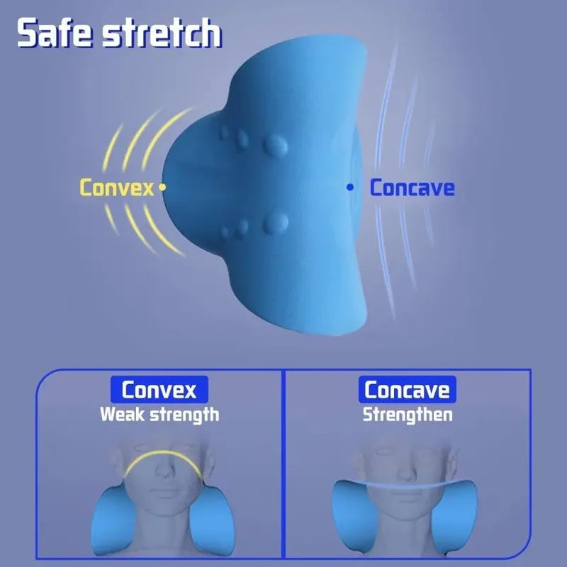 HZA™Neck Stretcher,Neck Hump Corrector,Neck and Shoulder Relaxer Cervical Traction Device Pillow for Muscle Relax and TMJ Pain Relief