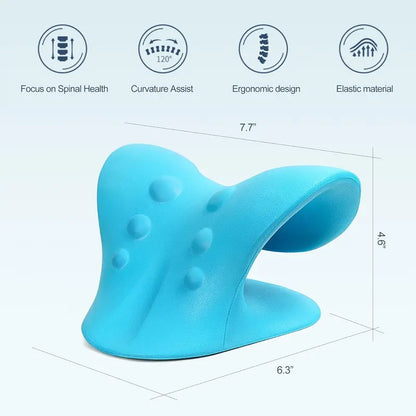 HZA™Neck Stretcher,Neck Hump Corrector,Neck and Shoulder Relaxer Cervical Traction Device Pillow for Muscle Relax and TMJ Pain Relief