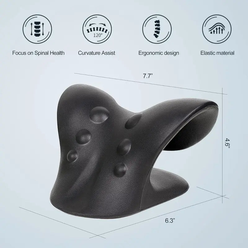 HZA™Neck Stretcher,Neck Hump Corrector,Neck and Shoulder Relaxer Cervical Traction Device Pillow for Muscle Relax and TMJ Pain Relief