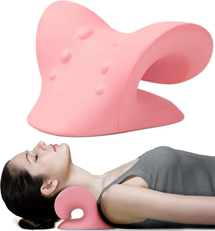 HZA™Neck Stretcher,Neck Hump Corrector,Neck and Shoulder Relaxer Cervical Traction Device Pillow for Muscle Relax and TMJ Pain Relief