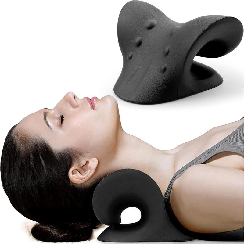 HZA™Neck Stretcher,Neck Hump Corrector,Neck and Shoulder Relaxer Cervical Traction Device Pillow for Muscle Relax and TMJ Pain Relief